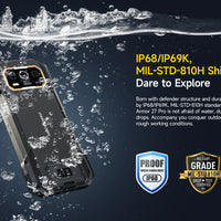 Ulefone Armor 27 Pro 5G Rugged Phone 10600mAh Smartphone 50MP Camera 64MP Night Android 14 Up to 24GB+256GB NFC Waterproof Phone