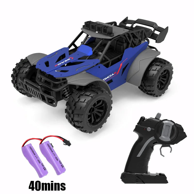 Rc Cars with Light 20KM/H 2.4G High-Speed Racing Remote Control Car Vehicle Truck Off-Road Climbing Car On a Sign Toys for Kids