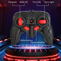 1:18 RC Transforming Car Robot Toy, LED Lights, 2.4GHz Drift Racing Vehicle, One-Button Transform, Rechargeable, 360° Rotation