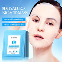 5pcs SADOER 8D Hyaluronic Acid Face Mask Anti Wrinkle Facial Moisturizing Nourishing Firming Hydrating Facial Mask Skin Care