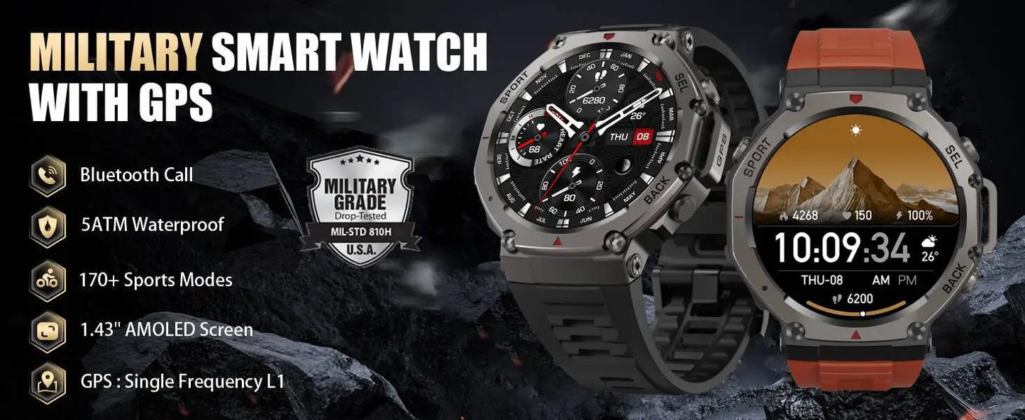 New Smart Watch Men Smart Health Wristband Women GPS Sport Trajectory 1ATM Waterproof All Day Healthy Monitor Fitness Bracelet