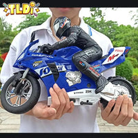 RC Motorcycles 1/6 Electric Motor RC Cars High Speed 4CH Remote Control Racing Motorcycle Drift Car Kids Xmas Festival Gift