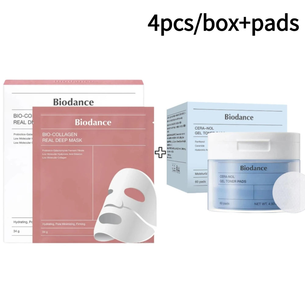 Bio Collagen Face Mask Shrink Pores Deep Hydrating Mask Biodance Collagen Cotton Tablets Moisturizing Nourishing Skin Care