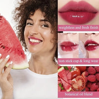 4 color Fruity Lip Tint Water Gloss Tint,Moisturizing Waterproof Liquid Lipstick, Non-Stick,High Pigment,Long-Lasting Colors