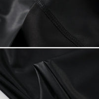 High Waist Wide Leg PU Leather Pants Women's Suit Casual Floor Length Trousers Autumn Winter New Style Loose Fit Long Pants
