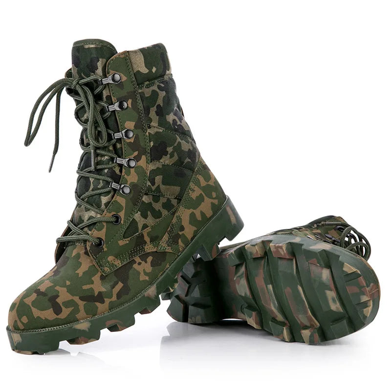 37-48 Training Boots Outdoor Hiking Climbing Shoes Green High Top Desert Boots Work Security Shoes