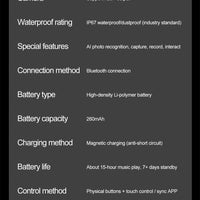 AI Smart Glasses with HD Camera for Photos Videos Hands-Free Vlog Recording Camera Glasses Audio for Driving Outdoor Sunglasses