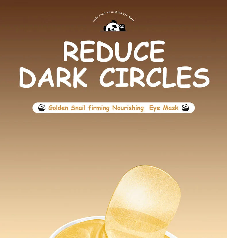 60pcs SADOER Golden Snail Eye Mask Anti Dark Circles Remove Eyes Bags Firming Hydrating Patches Beauty Skin Care