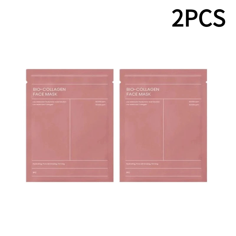 1-5pcs Bio Collagen Face Mask Shrink Pores Deep Hydrating Overnight Mask Moisturizing Refreshing Brightening Face Skin Care