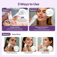 New CO2 Oxygen Bubble Pen 5 Gear Vibration Oxygen Bubble Beauty Tool Deep Cleansing Pores Exfoliate LED Photon Skin Care Machine