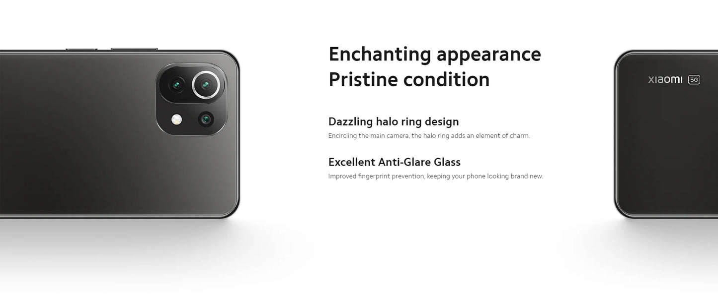 Xiaomi mi 11 Lite smartphone Cell Phones 5G  AMOLED Snapdragon 780G 64MP Full Screen 90HZ used phone