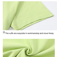 Summer Cotton Women T-Shirts Fun Graffiti Cute Smiling Face Prints Tees Breathable Loose O-Neck Casual Street Female Clothes