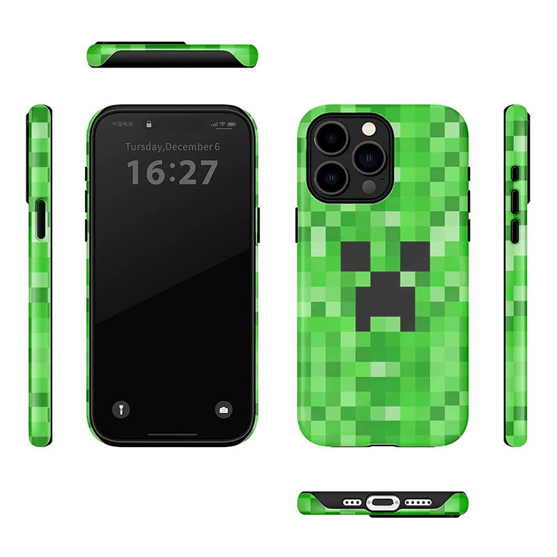 game phone case for iphone 17 16 15 14 plus 13 12 11 pro max cover Luxury funda streetwear building blocks plastic cases carcasa