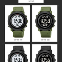 SKMEI 2122 Men's Electronic Watch Sports Waterproof Glow Electronic Watch Multi functional Student LED Watch Men's