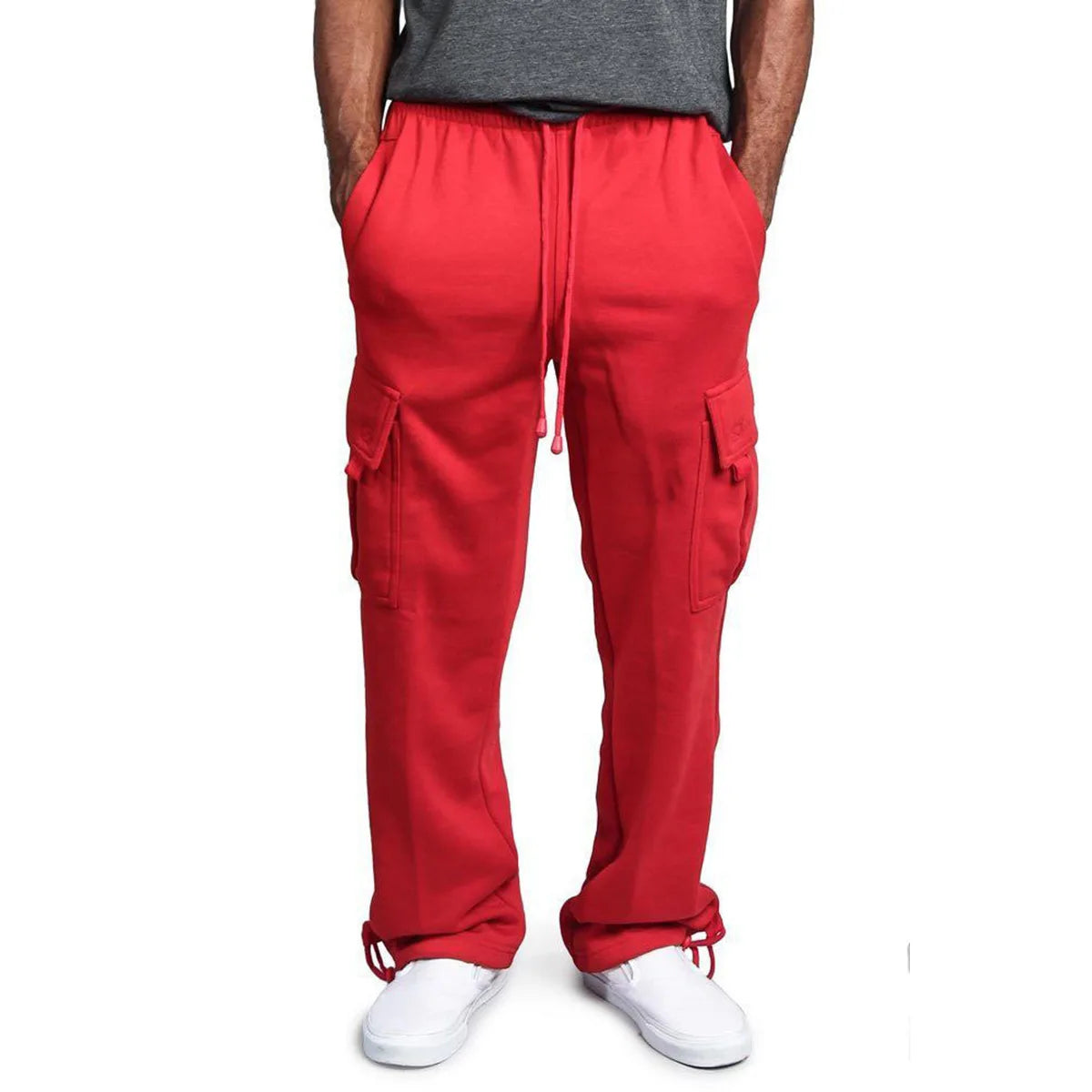 Men Cargo Loose Pants Spring Summer Male Retro Vintage Full Loose Wide Leg Pant LXDZ-ZL-5