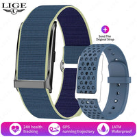 New Smart Watch Men Smart Health Wristband Women GPS Sport Trajectory 1ATM Waterproof All Day Healthy Monitor Fitness Bracelet