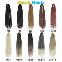 24 inch Synthetic Double Ended Dreadlock Extensions Brownish Blonde Fake Dreads Extensions Reggae Hippie Dreads for Women