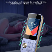 2025 New Push Button Mobile Phone 2.8' Three SIM 3SIM Bluetooth Flashlight MP3 Wireless FM Camera Vibration BigHorn CellPhone