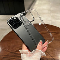 Luxury Shockproof Clear Bumper Cases For iPhone 16 15 14 13 12 11 Pro Max Plus Transparent Soft Acrylic Phone Cover Accessories