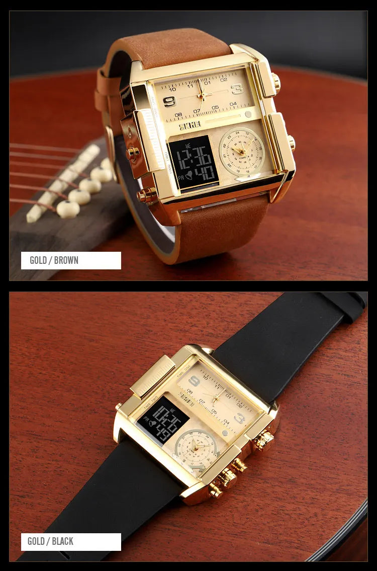 SKMEI Sports Watch Men Top Luxury Brand Waterproof Wristwatch Men Quartz Analog Digital Watches Relogio Masculino