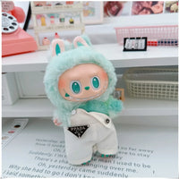 Para 15-17cm Labubu V1 V2 Idol muñeca traje sombrero monos ropa regalo Mini ropa de muñeca de peluche accesorios de atuendo