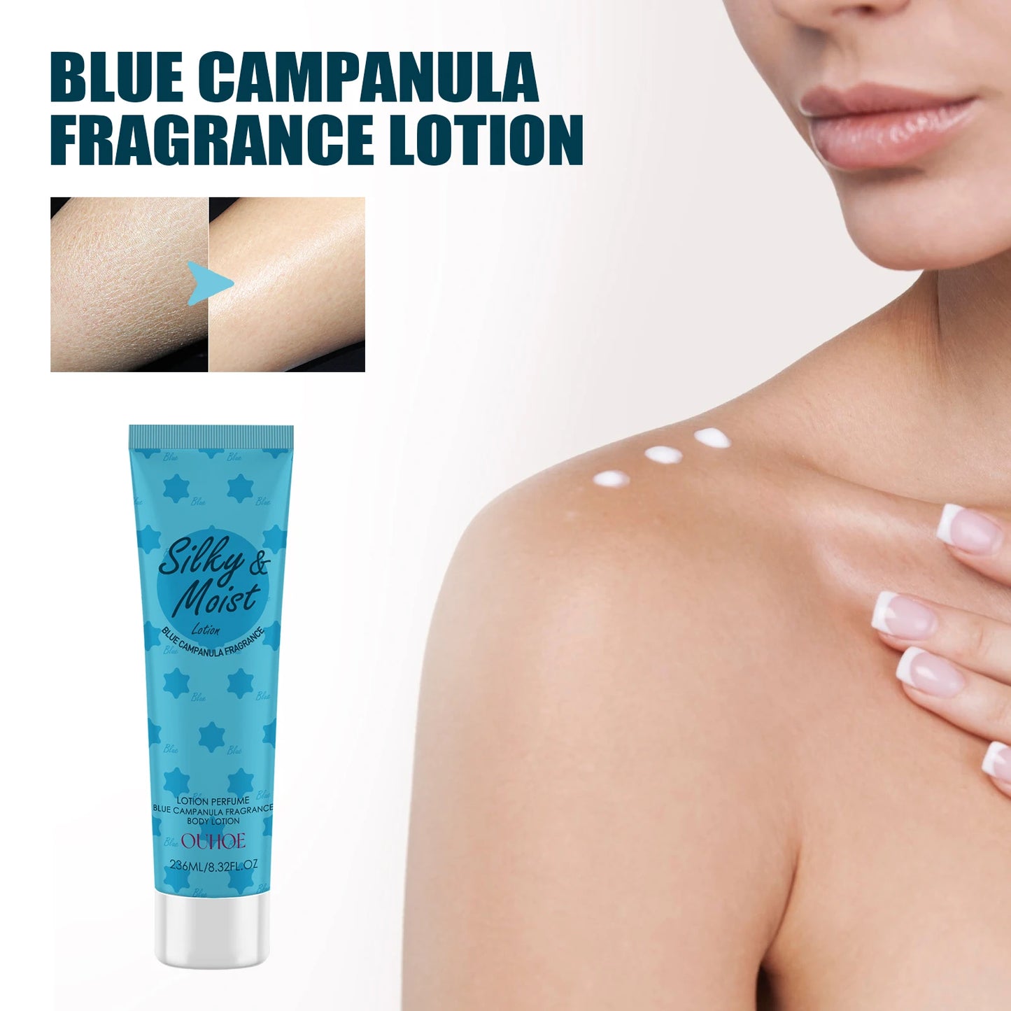 OUHOE Silky&Moist Lotion Body Lightening Armpit Knee Joint Dark Moisturizing Skin Whitening Body Beauty Care