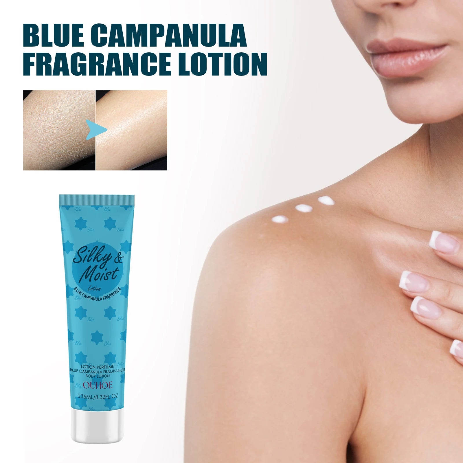 OUHOE Silky&Moist Lotion Body Lightening Armpit Knee Joint Dark Moisturizing Skin Whitening Body Beauty Care