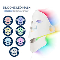 7 Colors LED Silicone Beauty Machine Skin Care Face Mask for Home Use