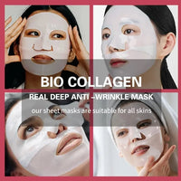 Biological collagen real deep facial mask Collagen night facial care Collagen facial mask moisturizing anti-aging