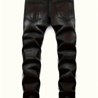 European and American new washed hole Zhangzai trendy fashion jeans