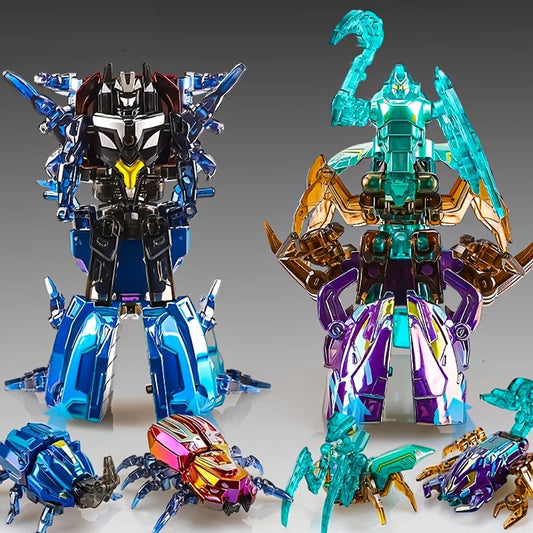 Transformation Robot Toys 2 In 1  Assembly Robot Alloy Mecha Deformation Simulation Insect Beast Children Deformation Robot