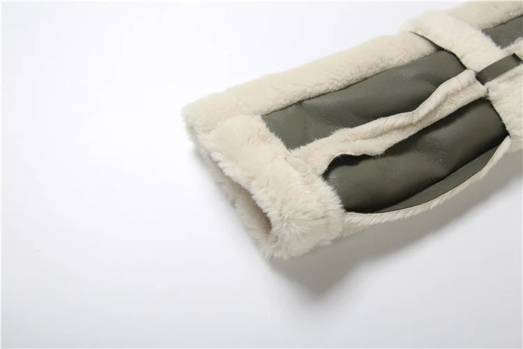 Weird Puss Furry Patchwork Women Crop Jacket Hipster Full Sleeve Open Stitch Hipster Streetwear Warm Outwear Basic Wild Coat