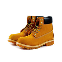 Unisex Leather Round Toe Thick Sole Safety Boots Casual Genuine Leather Quality Boots For Women Men