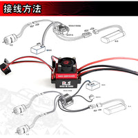 RC Car ESC,60A Brushed ESC Electronic Speed Controller for TRX4 SCX10 RC Crawler Car(T Plug)