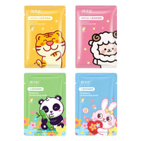 Children's Moisturizing Facial Mask Cute Cartoon Animal Brightening Hydrating Face Mask Smooth Whitening Face Skin Care Products