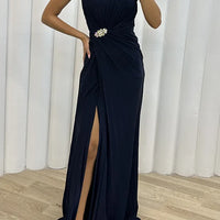 Women Sexy Dress New Sleeveless Solid Party Slim Empire Split Female Elegant Round Neck Fashion Long Clothing