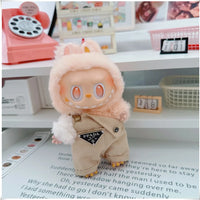 Para 15-17cm Labubu V1 V2 Idol muñeca traje sombrero monos ropa regalo Mini ropa de muñeca de peluche accesorios de atuendo