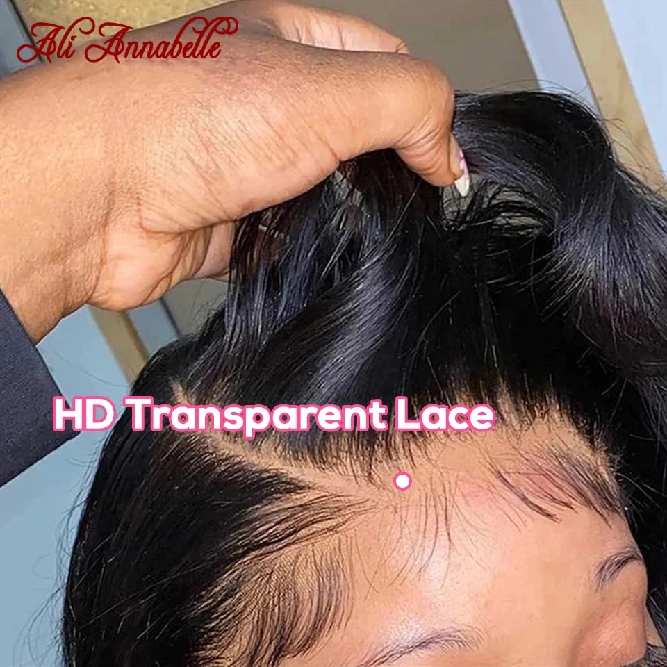 Malaysian Straight Lace Front Wigs Preplucked 13x4 13x6 Transparent Lace Frontal Wig Ali Annabelle Lace Front Human Hair Wigs