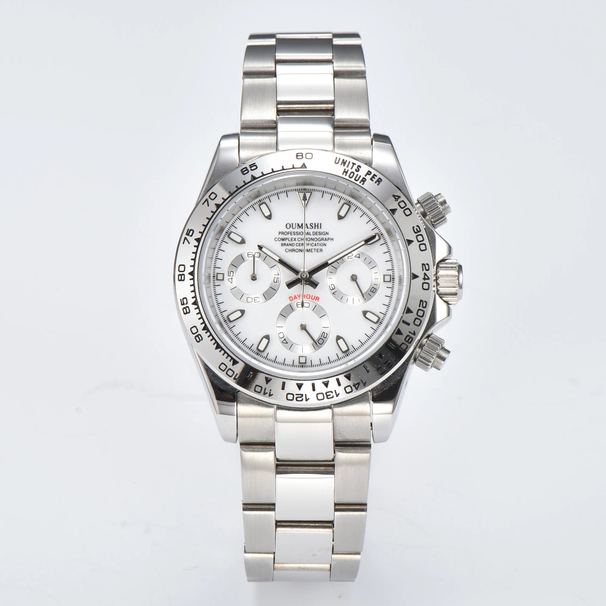 VK63 watch Luxury Men's Watch Sapphire Customizable Multi functional Chronograph Stainless Steel Case Suitable for VK63 Movement