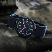 YIKAZE Fashion Men's Watches Luxury Military Men Quartz Watch Canvas Strap Luminous Hands Clock Sports Wristwatch for Man Male