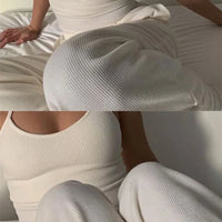 Knitted 94% Cotton Tank Tops Women Black White Sexy Low-Cut Back Cross Crop Tops For Women Streetwear Slimming Sports Vest