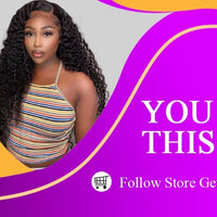 3 IN 1 Half Wig Human Hair 220 Density Deep Wave Wig Human Hair Ready to Wear 3 IN 1 Half Wig With Drawstring Half Wig