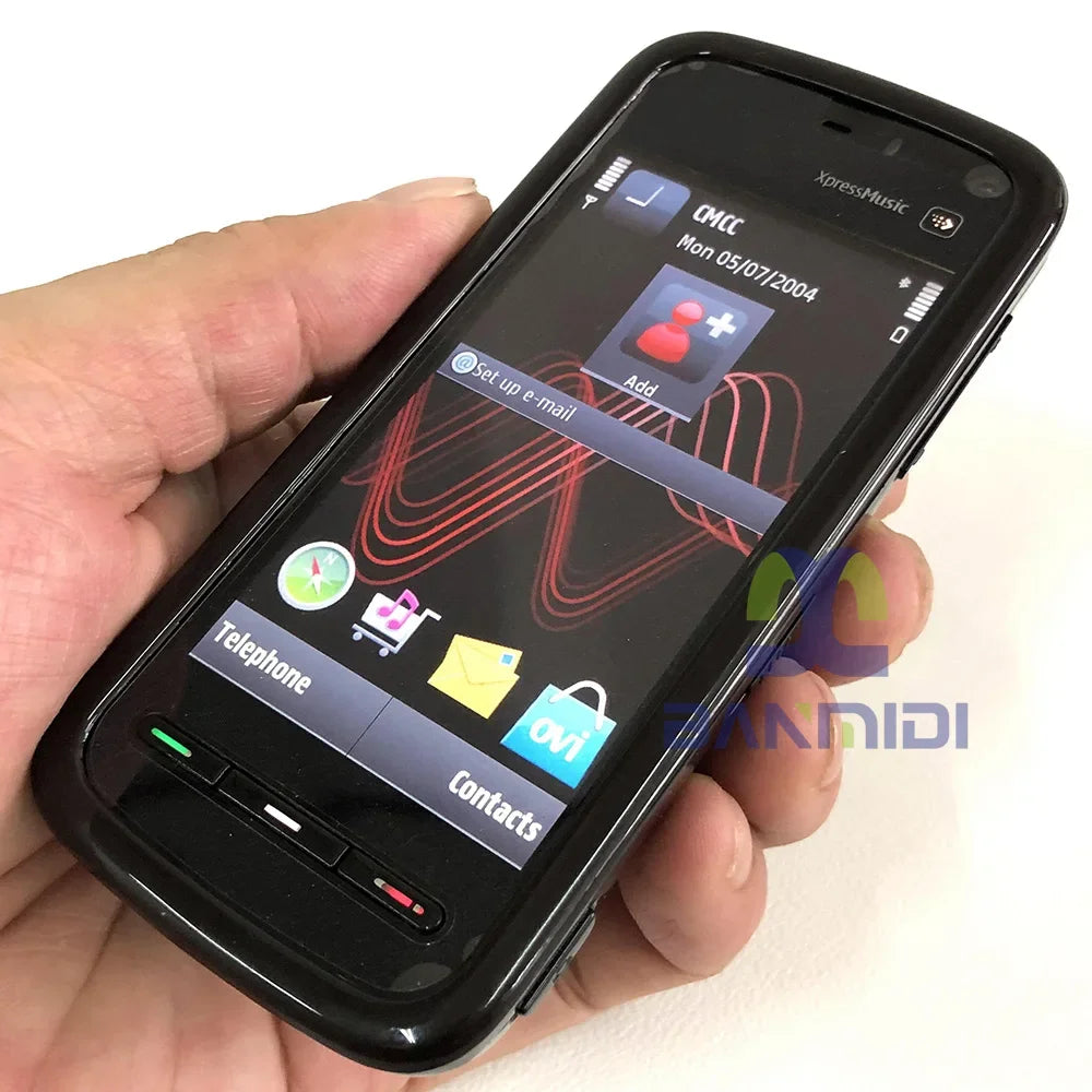 Unlocked Original 5800 Xpress Music Mobile Cell Phone GSM 3G Wifi Bluetooth 3.1MP Camera Touchscreen Cellphone.Made on 2008 Year