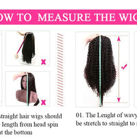 Half Wig Kinky Curly 200% Density Remy Hair Curly Wigs 100% Human Hair No Leave Out Upgrade Glueless Clip In Half Wigs For Women