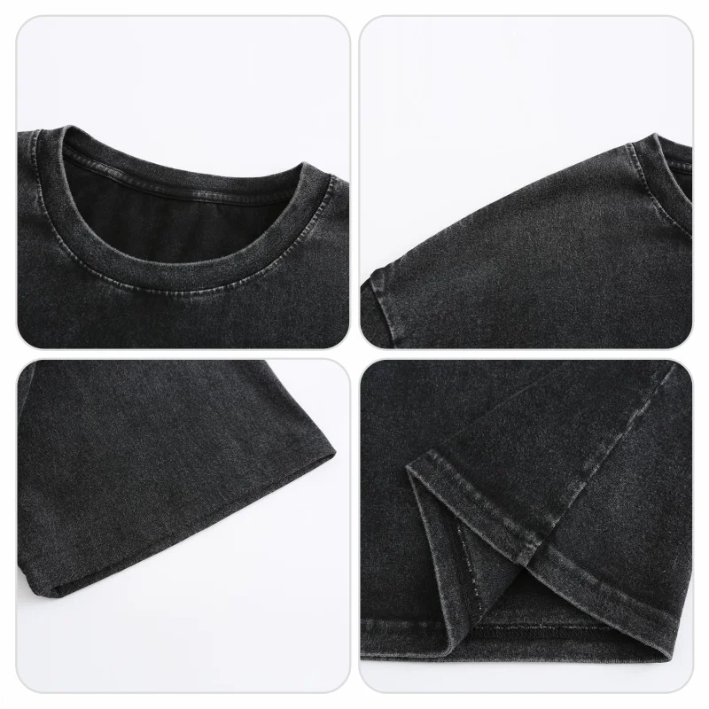 Custom T-shirt free print logo images vintage wash design tees pure cotton cultural shirts men's women's batik wax print Fabric