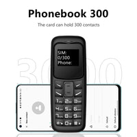 SERVO 2G Small Mobile Phone Bluetooth Dialer Magic Voice Blacklist Low Radiation Bluetooth Headset Mini Cellphone Multilingual