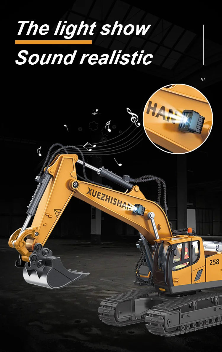 RC Car Children Toys Remote Control Car Toys For Boys Radio Control Excavator Dump Truck Bulldozer Electric car Kids Toys Gift