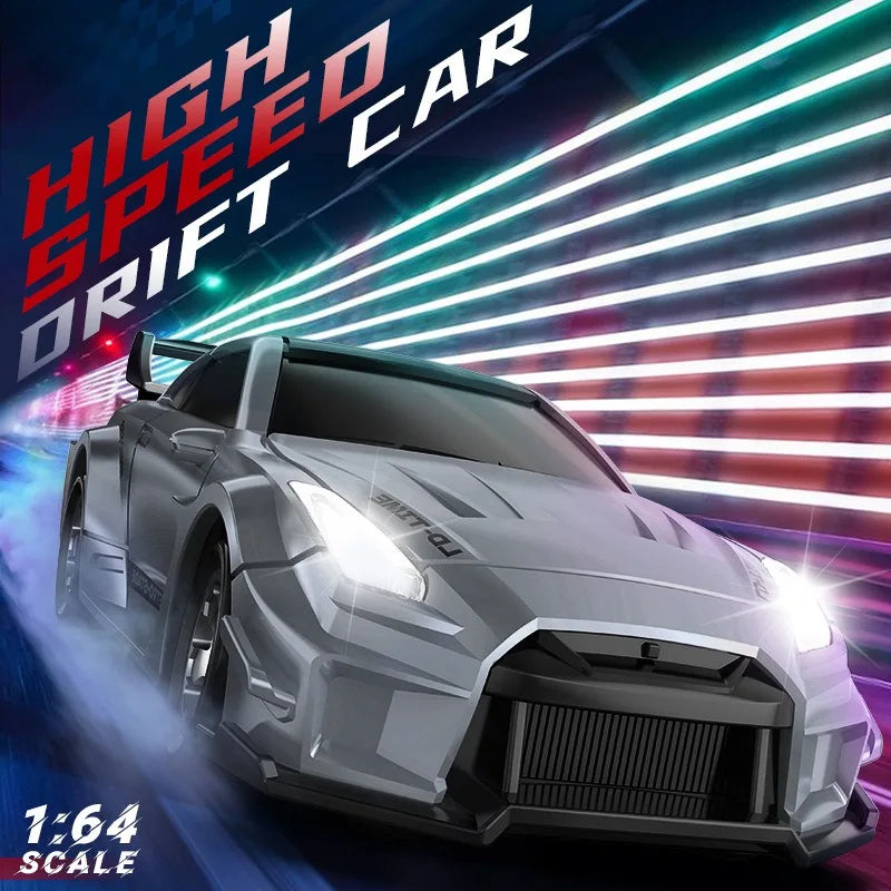 Rc Drift Car Full Scale 1:64 Mini Remote Control Car High-Speed Racing Car Model