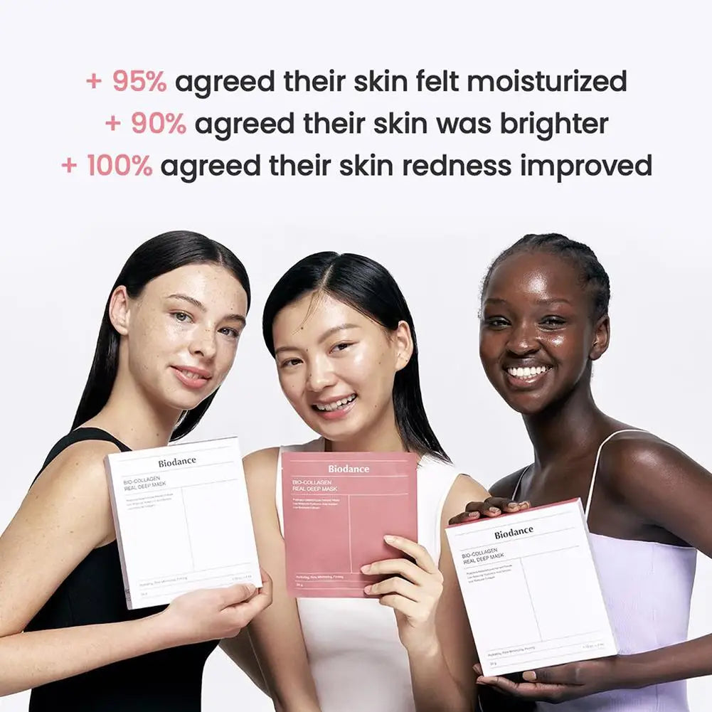 Biodance Professional Collagen Hydrating Mask - Deeply Hydrates Nourishes Brightens Firms Moisturizes Locks In Water Skincare