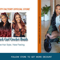 French Curl Crochet Braids 14 Inch Kid-Friendly Goddess Box Braids with Bouncy Curly Ends French Curls Braiding Hair for Women